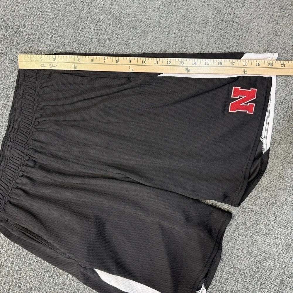 Adidas Shorts Men's XL Black Nebraska Huskers Climalite Athletic Basketball